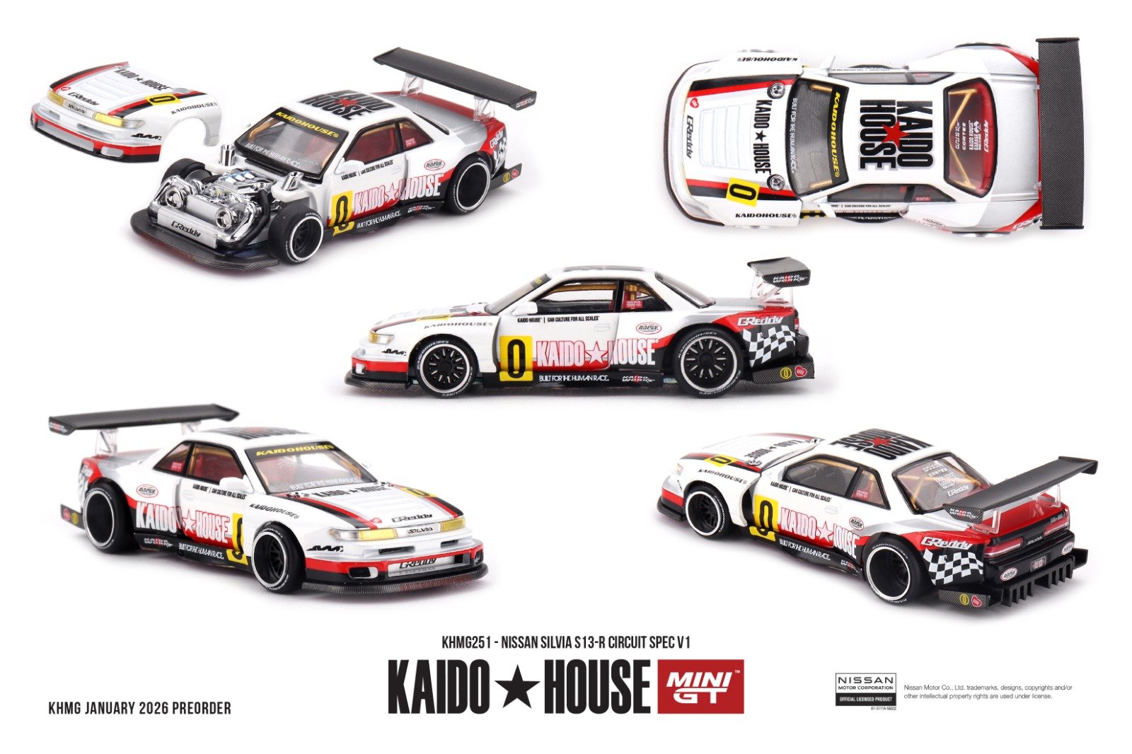 b5ab510de401565e9994c116293f9820 (1) Kaido House X MINI GT NISSAN SILVIA S13-R CIRCUIT SPEC V1 - Image 1
