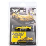 MINI GT NISSAN LB-ER34 SUPER SILHOUETTE SKYLINE SPORT YELLOW BLISTER PACKAGING