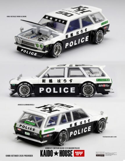 (Pre-order) DATSUN KAIDO 510 WAGON POLICE (June End 2027)