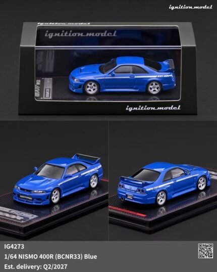 (Pre-order) Ignition Model Nismo 400R BCNR33 Blue (Q2 2027)
